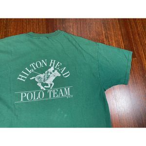 Hilton Head Polo Team Men Green T Shirt Short